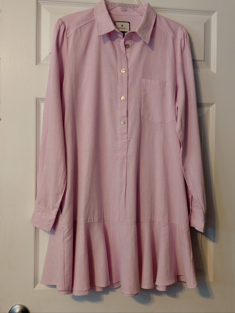 Tuckernuck Callahan Shirt Dress Size Large Lilac